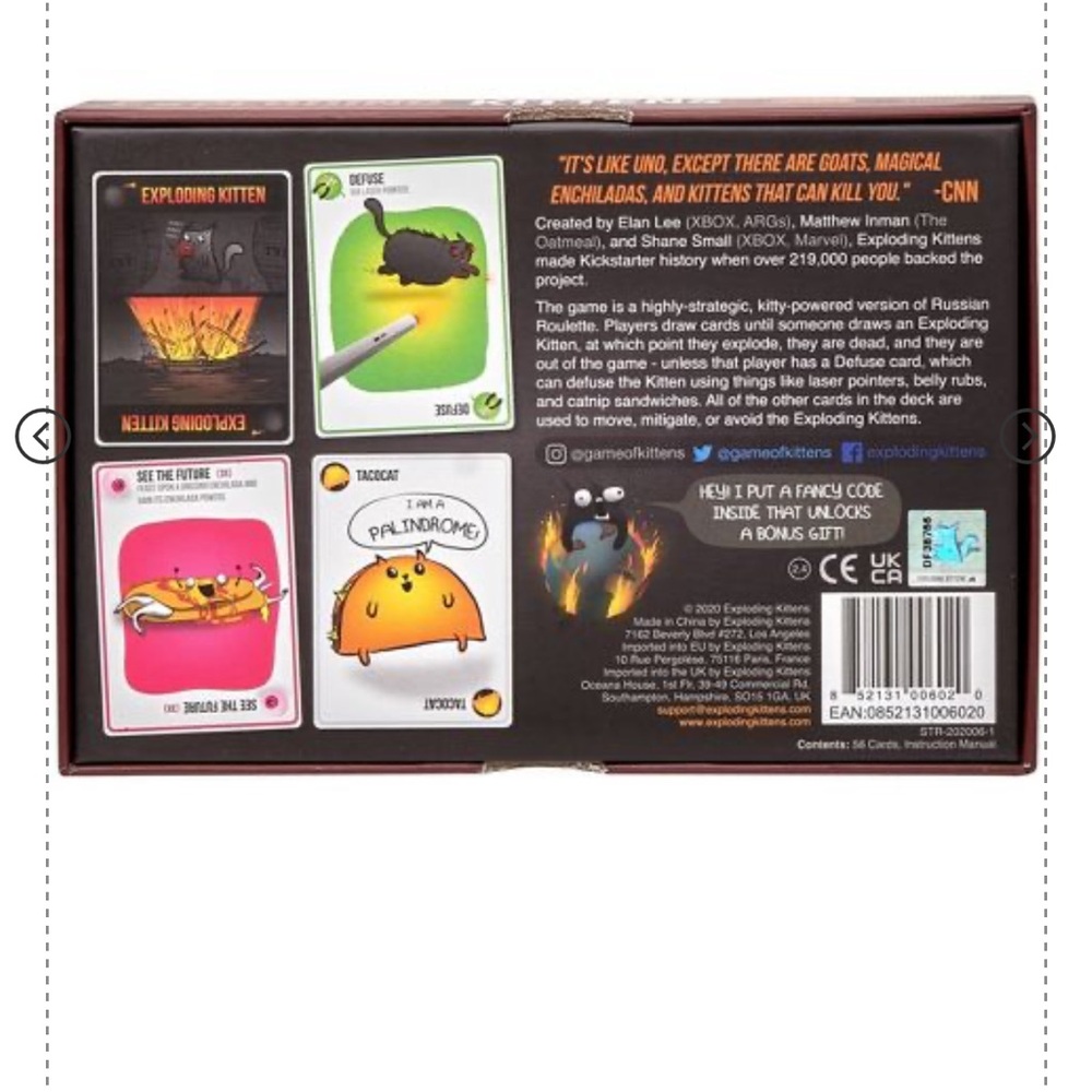 Exploding Kittens Original Edition Game - Picture 4 of 7
